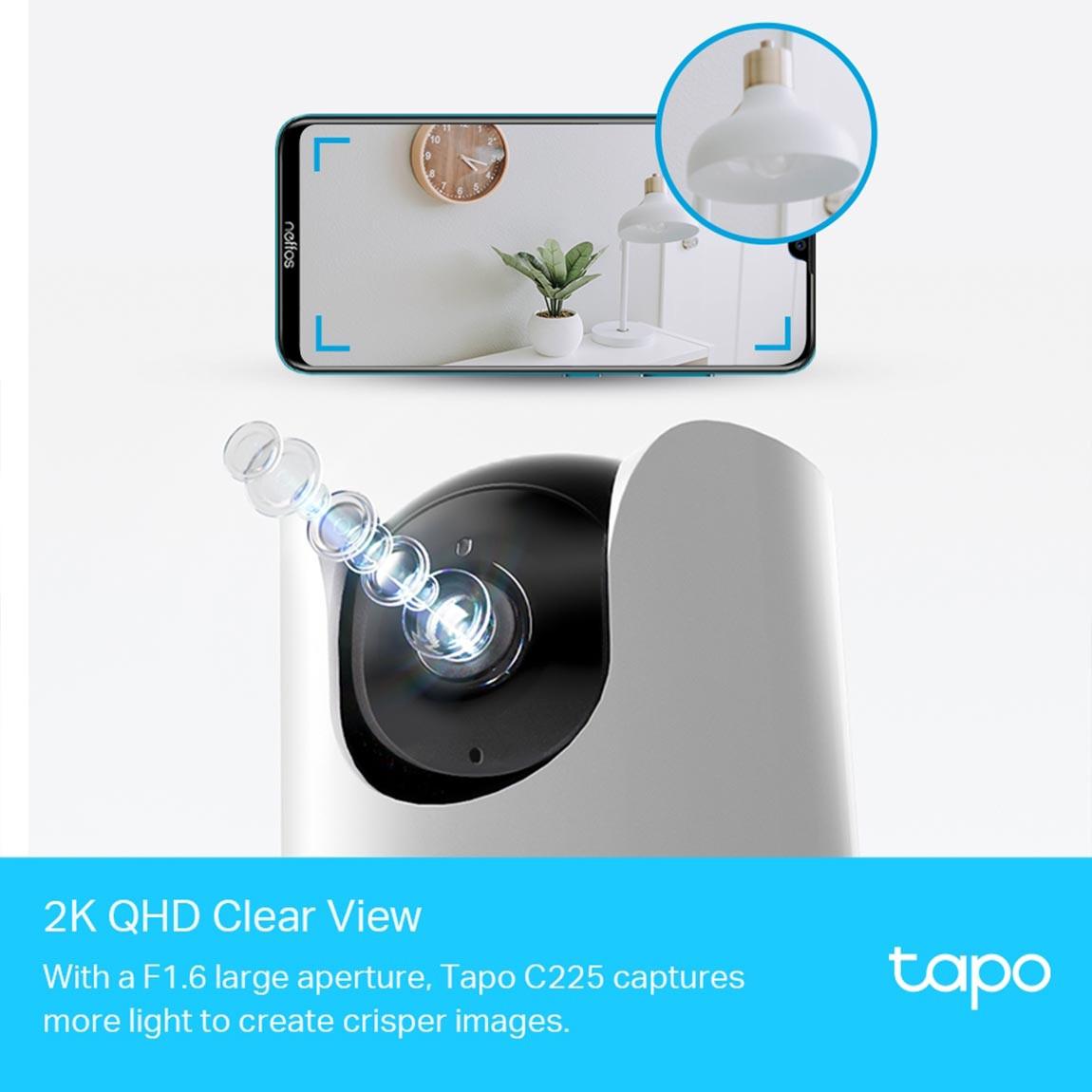 TP-Link Tapo C225 - Schwenk & Neige AI Home Security Wlan Kamera - Weiß_in_Aktion_4