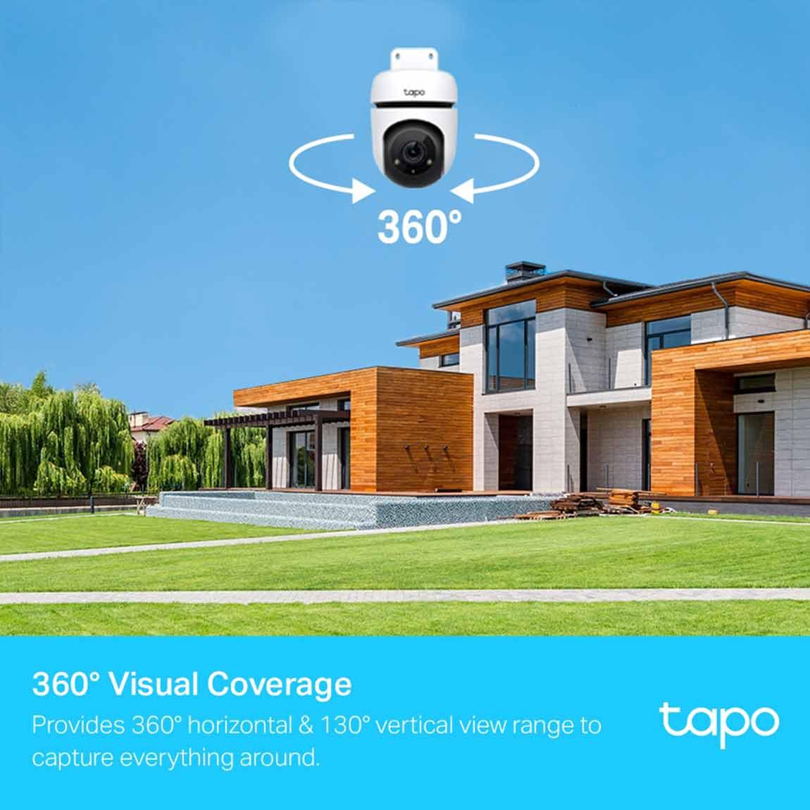 TP-Link Tapo C500 - Outdoor Schwenk & Neige Security WLAN Kamera - Weiß_in_Aktion_2