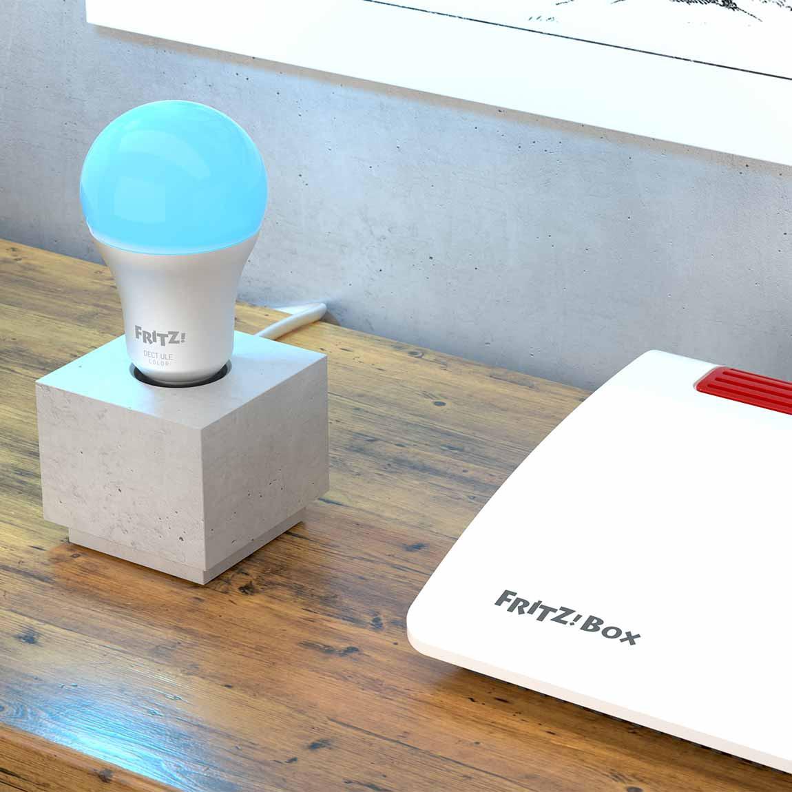 AVM FRITZ!DECT 500 LED-Lampe 3er-Set_Lifestyle mit Fritzbox