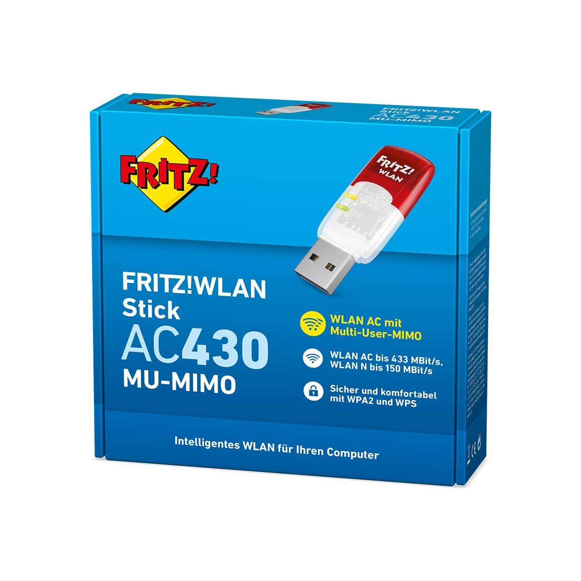 AVM FRITZ!WLAN Stick AC 430 MU-MIMO Verpackung