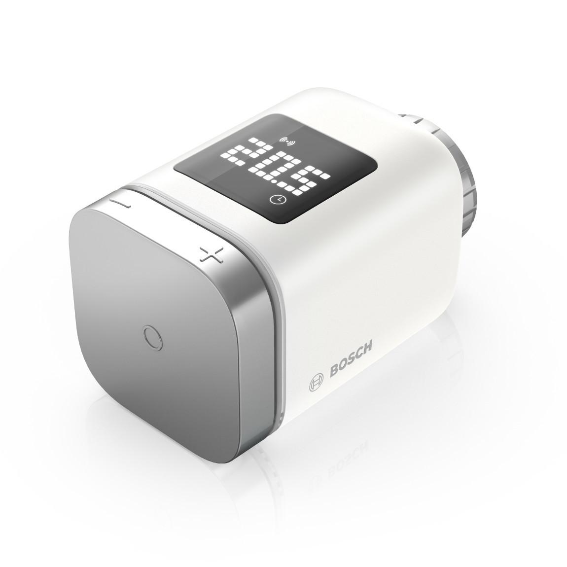 Bosch Smart Home - Starter Set Heizung II mit 3 Thermostaten_Thermostat schraeg