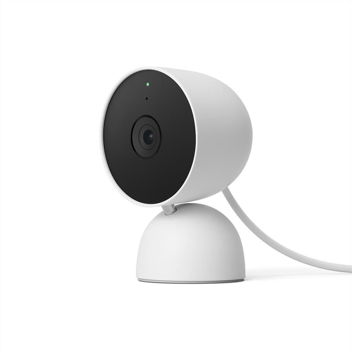 Google Nest Cam mit Flutlicht (Outdoor mit Kabel) + Google Nest Cam (Indoor mit Kabel)_Nest Cam Indoor schraeg