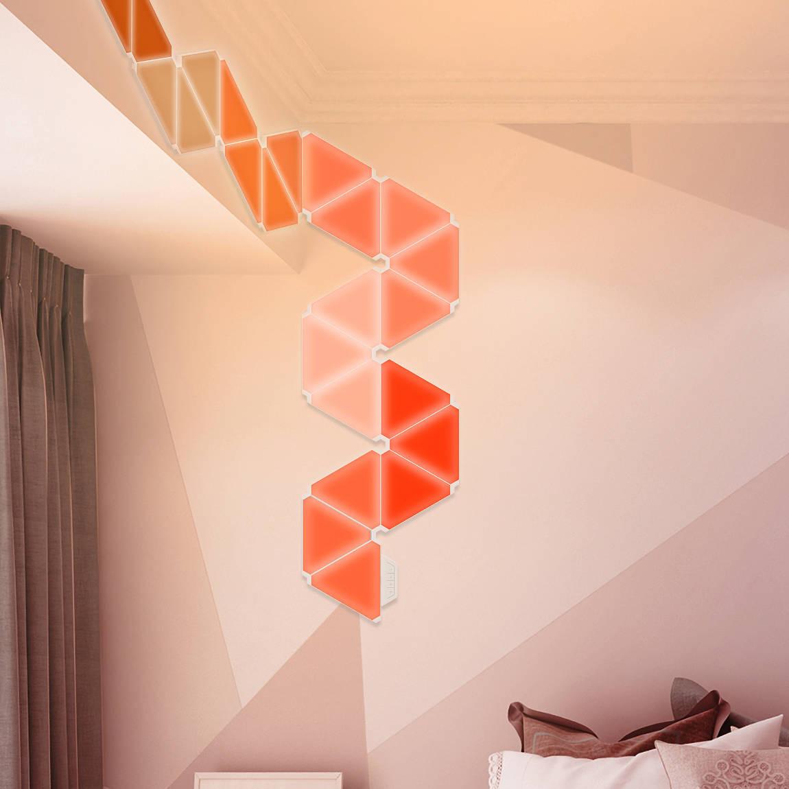 Cololight Triangle Starter-Set - weiß_Lifestyle_Schlafzimmer