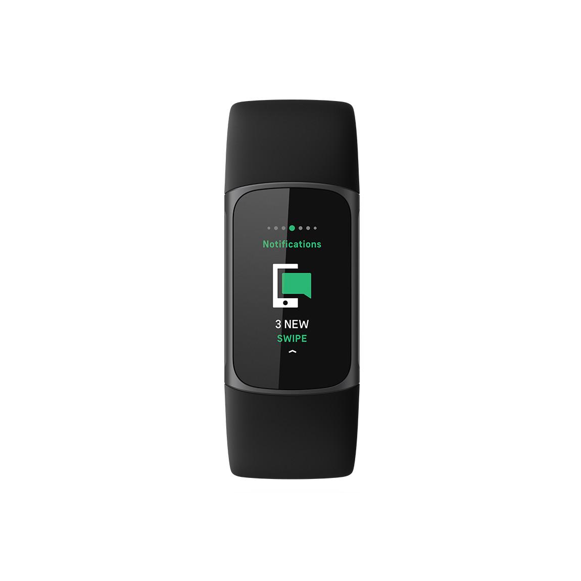 Fitbit Charge 5 - Schwarz frontal Nachrichten