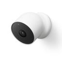 Google Nest Cam mit Flutlicht (Outdoor mit Kabel) + Google Nest Cam (mit Akku)_schraeg