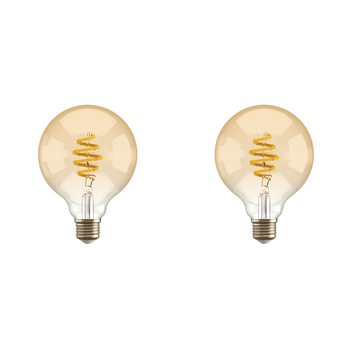 Hombli Filament Bulb CCT E27 G95-Amber 2er-Set