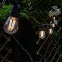 Hombli Outdoor Smart Light String 5m - Schwarz_Lifestyle_vor Gartenzaun