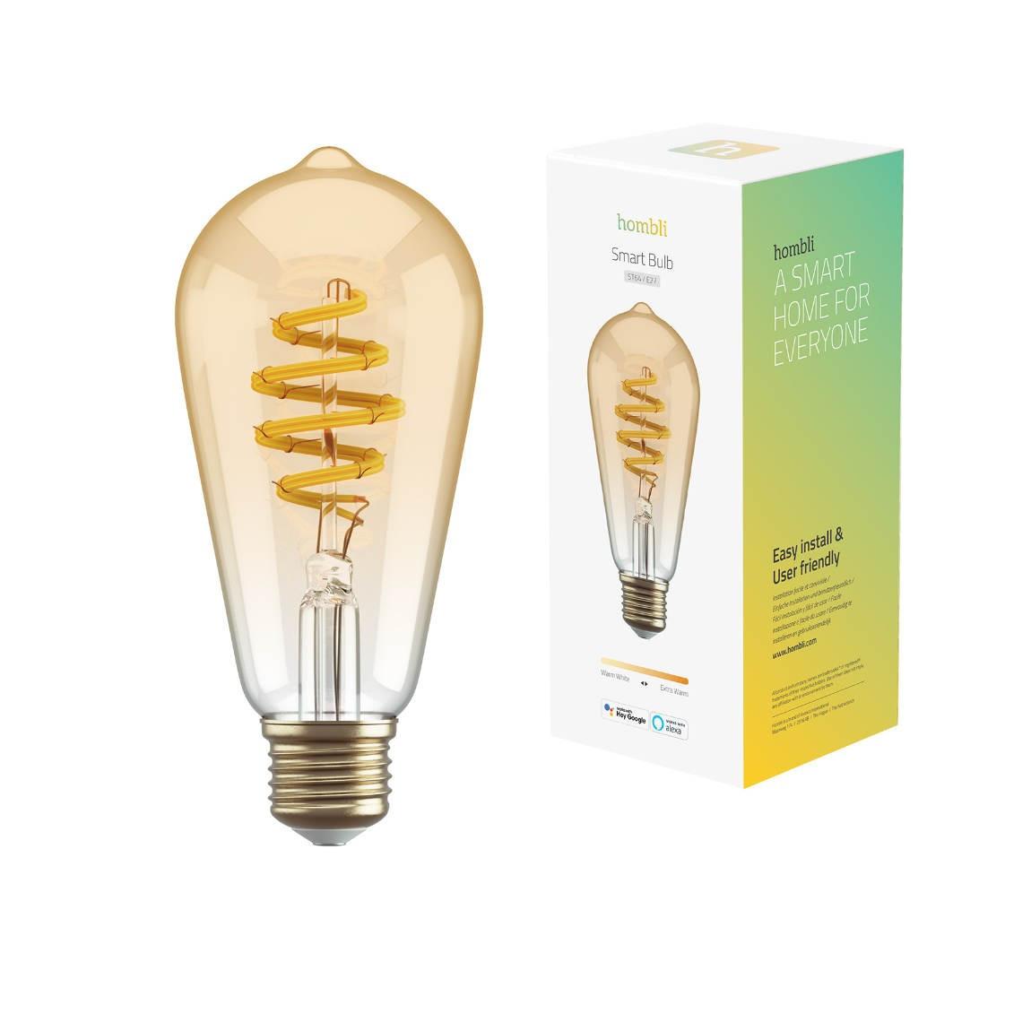 Hombli Filament Bulb CCT E27 ST64-Amber 2er-Set Verpackung