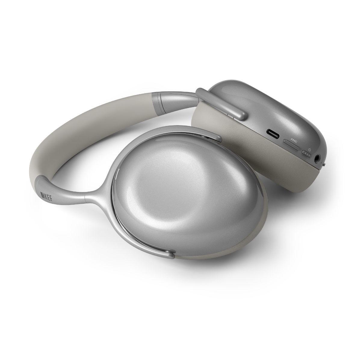 KEF Mu7 – wireless Over-Ear Kopfhörer - Grau_liegend