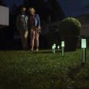 Ledvance SMART+ Gardenpole Mini Sockelleuchte RGBW WiFi Erweiterung 3er-Set im Garten grünes Licht