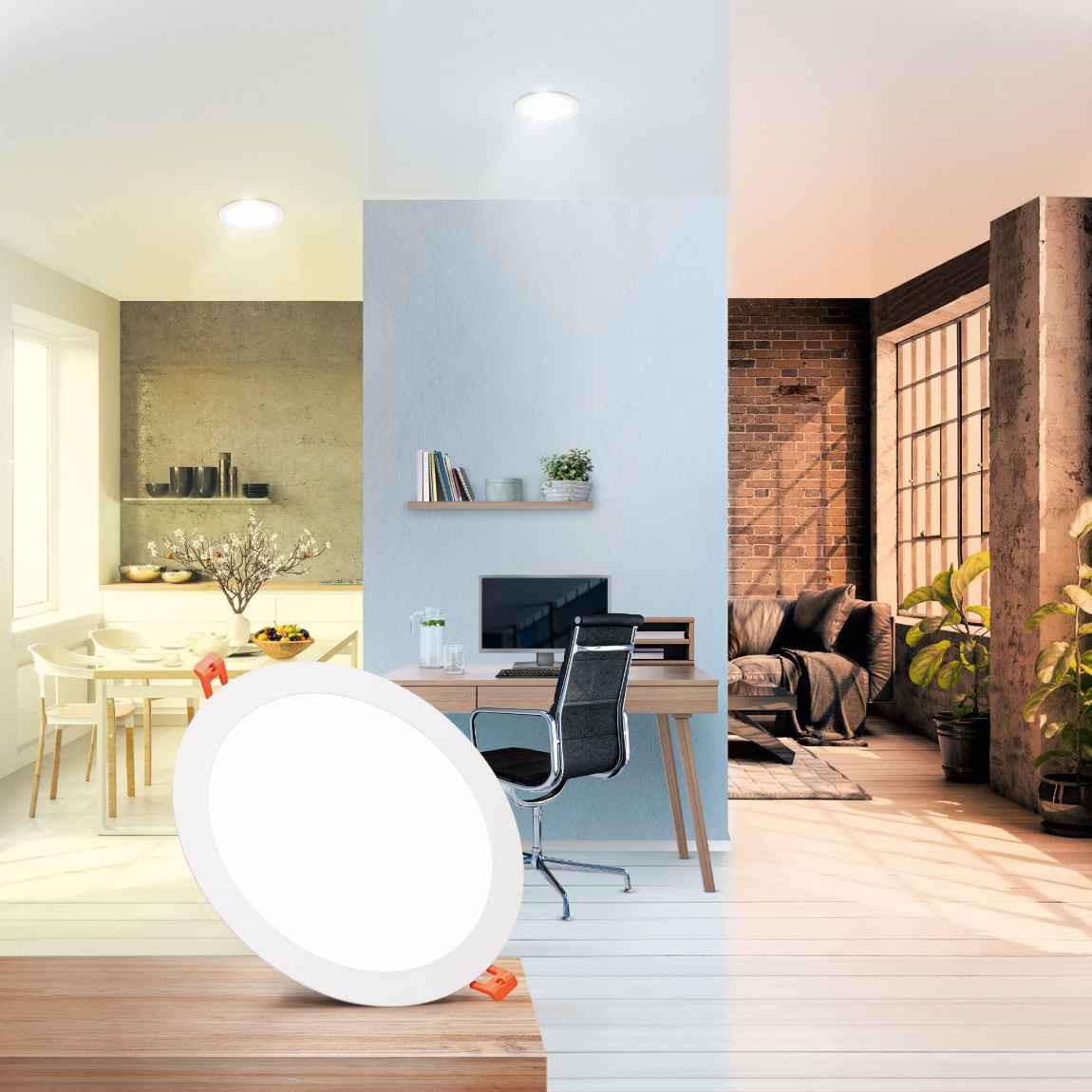 Ledvance Sun@Home SMART+ Downlight 225mm LED-Einbauleuchte Warm- und Kaltweiß_Lifestyle_In Raum