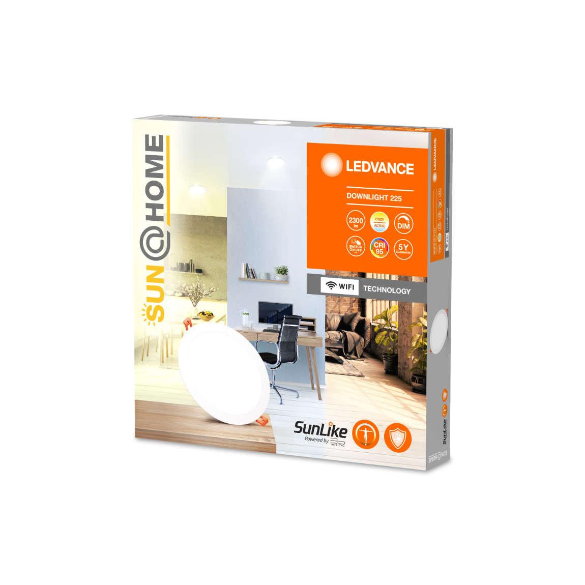 Ledvance Sun@Home SMART+ Downlight 225mm LED-Einbauleuchte Warm- und Kaltweiß_Verpackung
