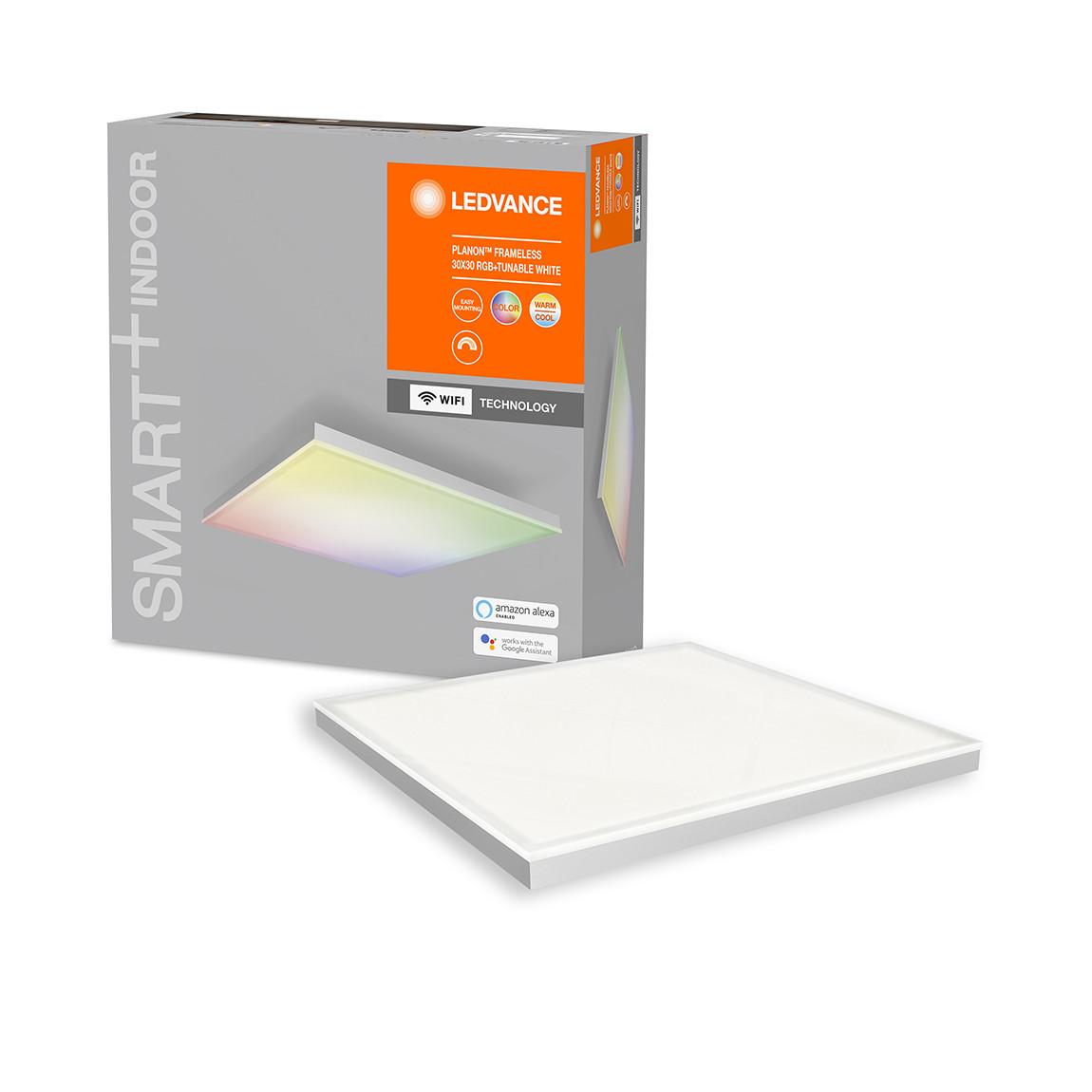 Ledvance SMART+ Planon Frameless Square CCT + RGB 300x300 - Verpackung