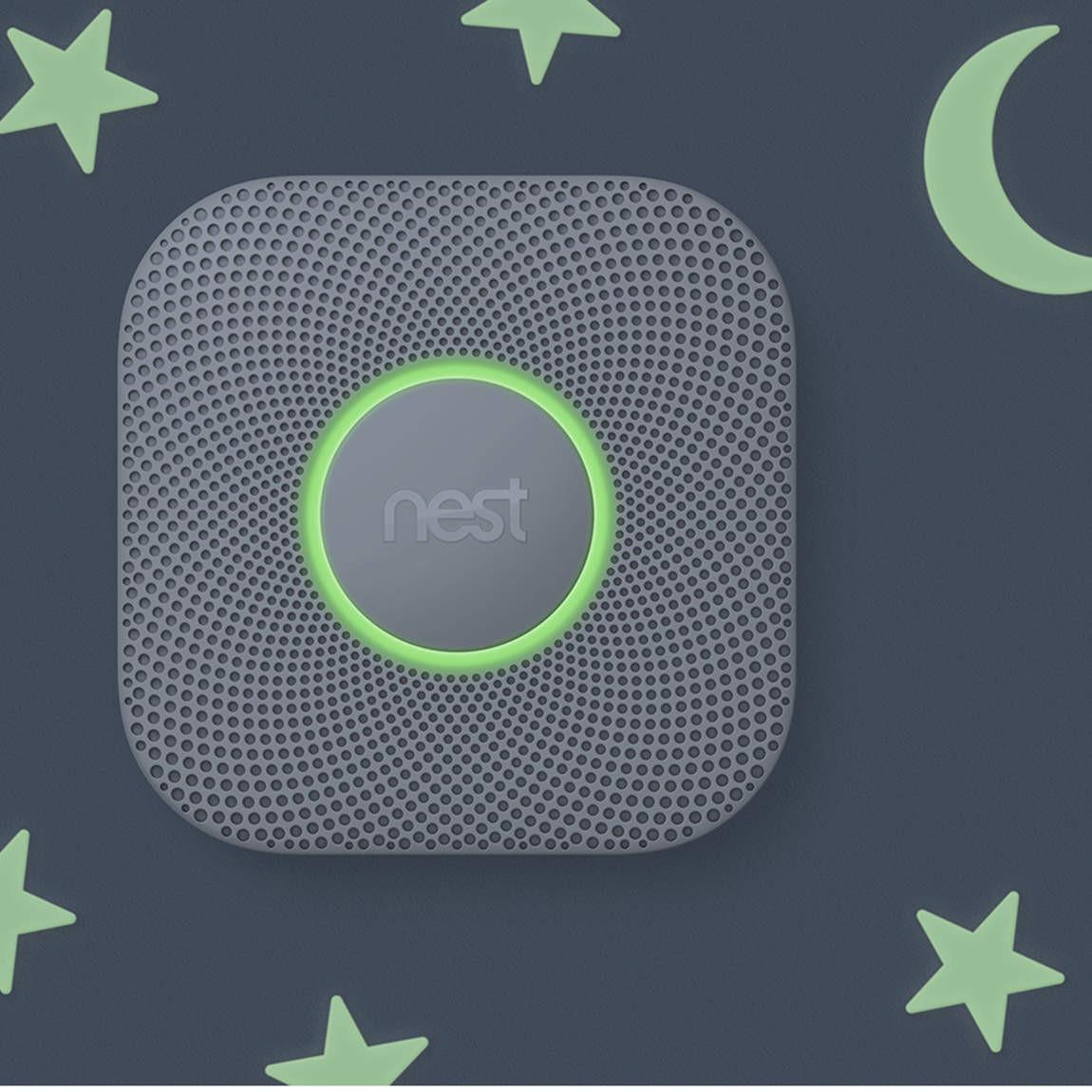 Google Nest Protect Rauch- und Kohlenmonoxidmelder, 2. Generation Nachtsicht 