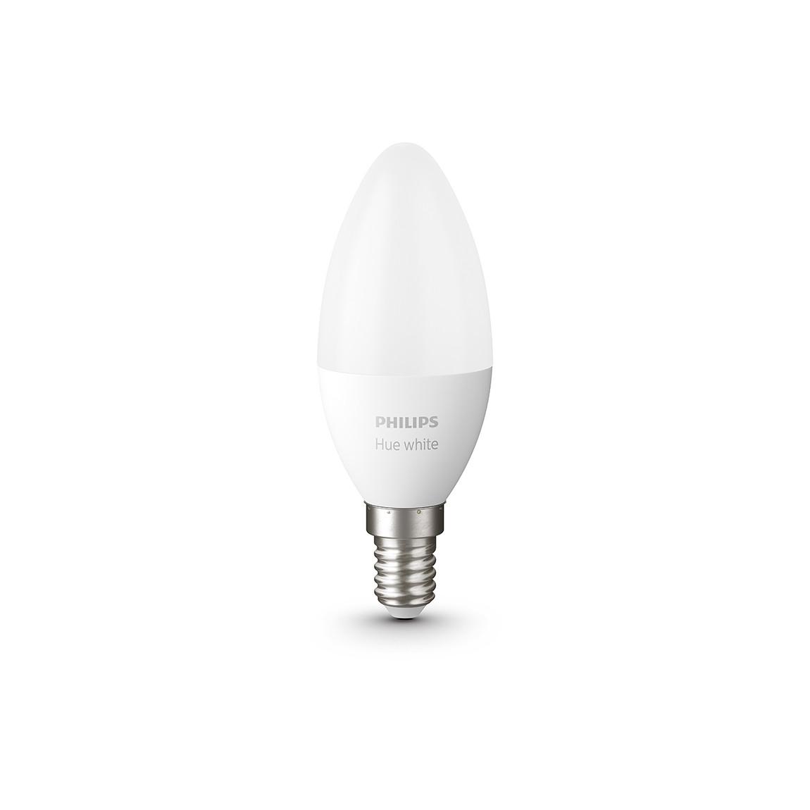 Philips Hue White E14 Bluetooth - LED-Kerze - Weiß ausgeschaltet frontal