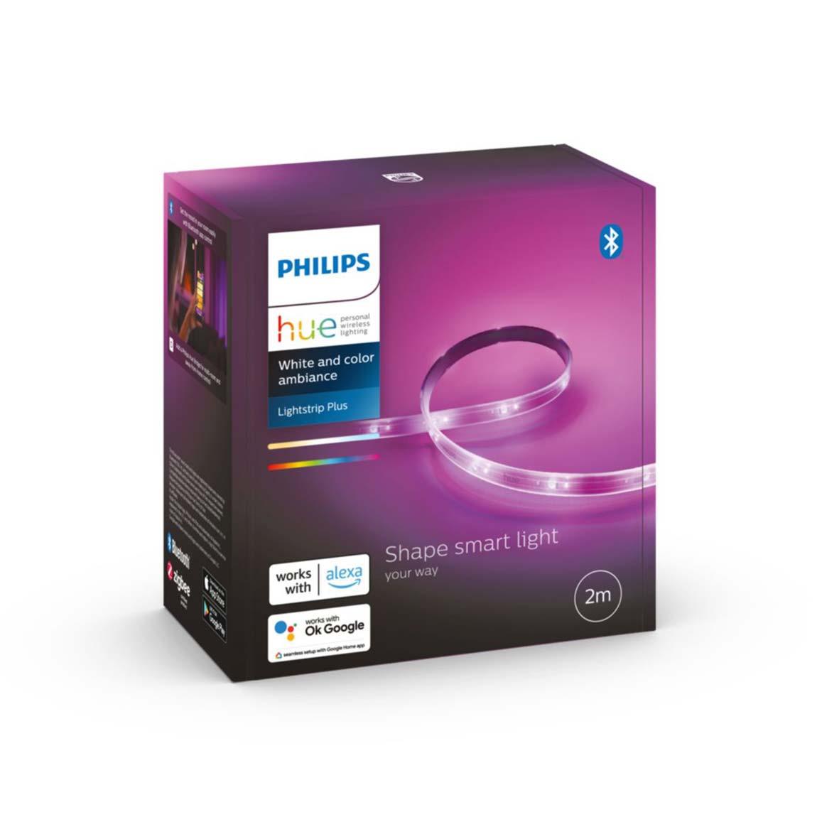 Philips Hue White and Color Ambiance Lightstrip Plus Basis Verpackung