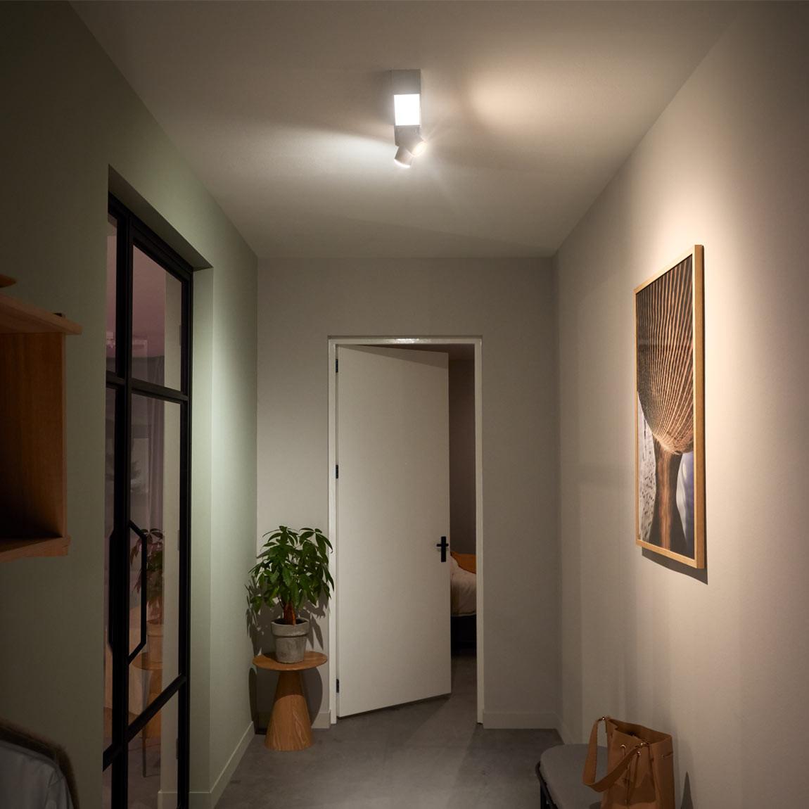 Philips Hue White and Color Ambiance Centris Spot 2flg. - weiß im Flur 