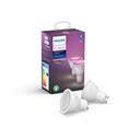 Philips Hue White and Color Ambiance GU10 Bluetooth 2er-Set - LED-Spot verpackung