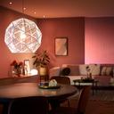 Philips Hue White & Color Ambiance E27 Doppelpack 1100 in Leuchte im Wohnzimmer