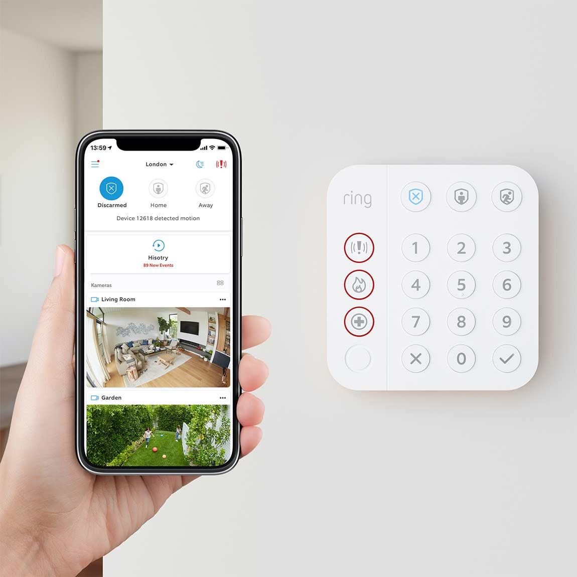 Ring Alarm 2.0 Full Home Kit - Alarm 5er-Set + Indoor Cam + Ring Video Doorbell (2nd Gen)_lifestyle_3