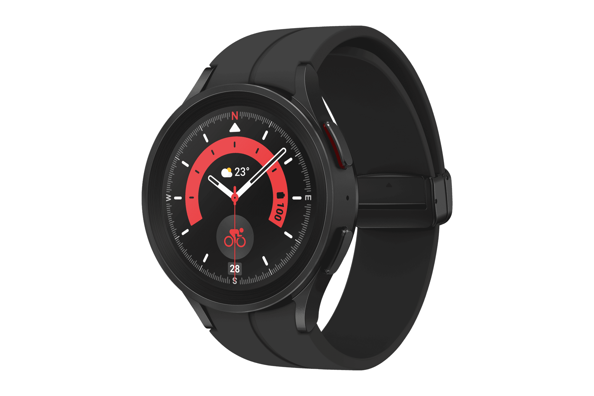 Samsung Galaxy Watch 5 Pro Bluetooth + Galaxy Buds 2 Pro_schräg_watch_2