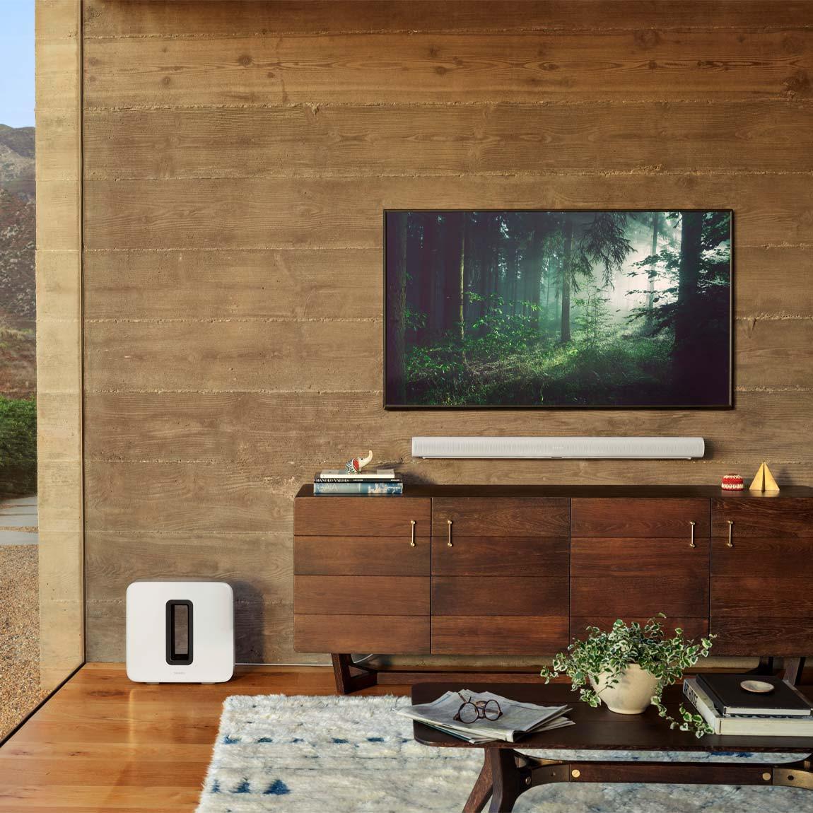 Sonos Era 100 Arc Sub 5.1 Heimkino Set + Spectral SP100 Standfuß 2er-Set