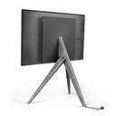 Spectral Art AX TV-Stand - Eiche grau mit Fernseher Ansicht von hinten