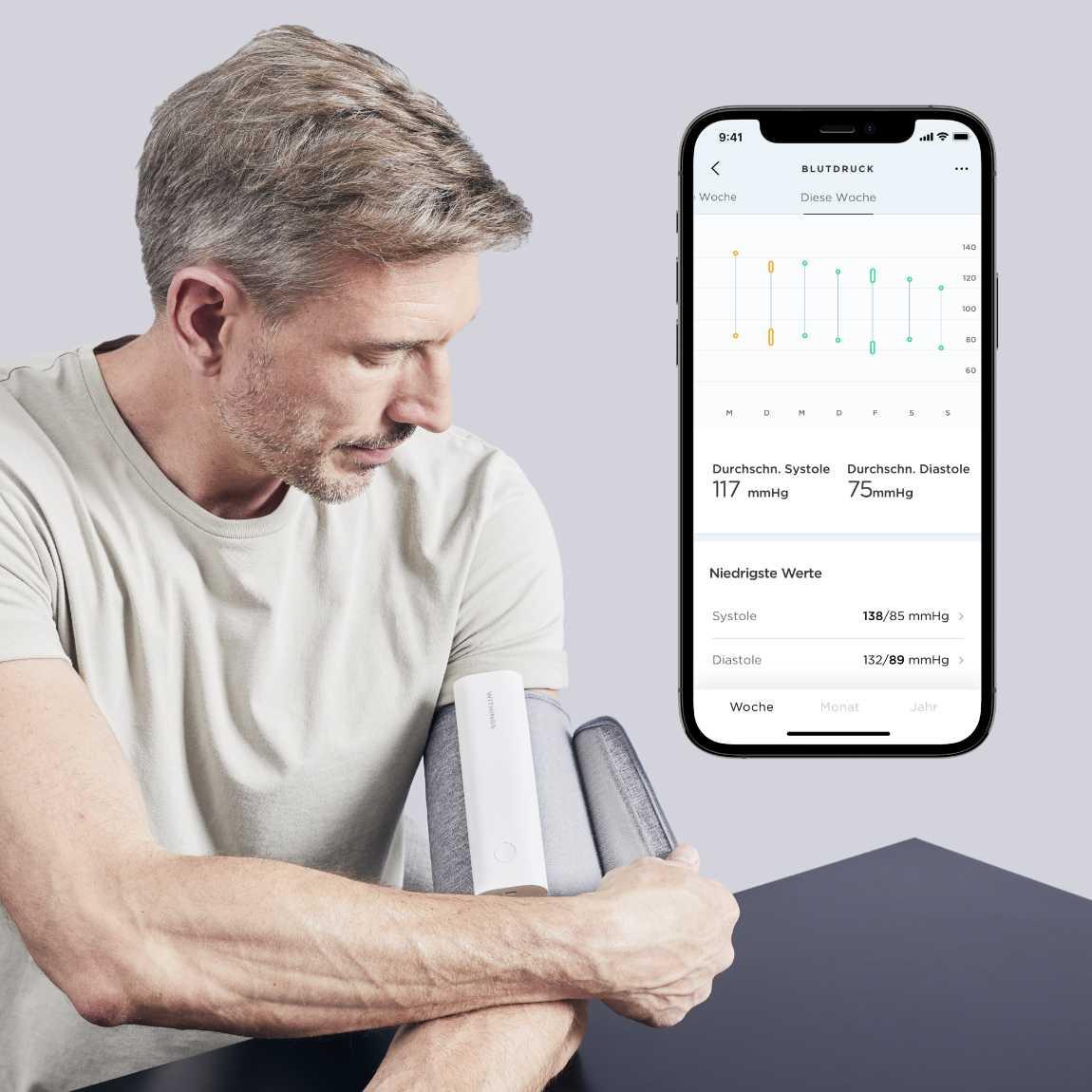 Withings BPM Connect - Kabelloses Blutdruckmessgerät - Weiß messen