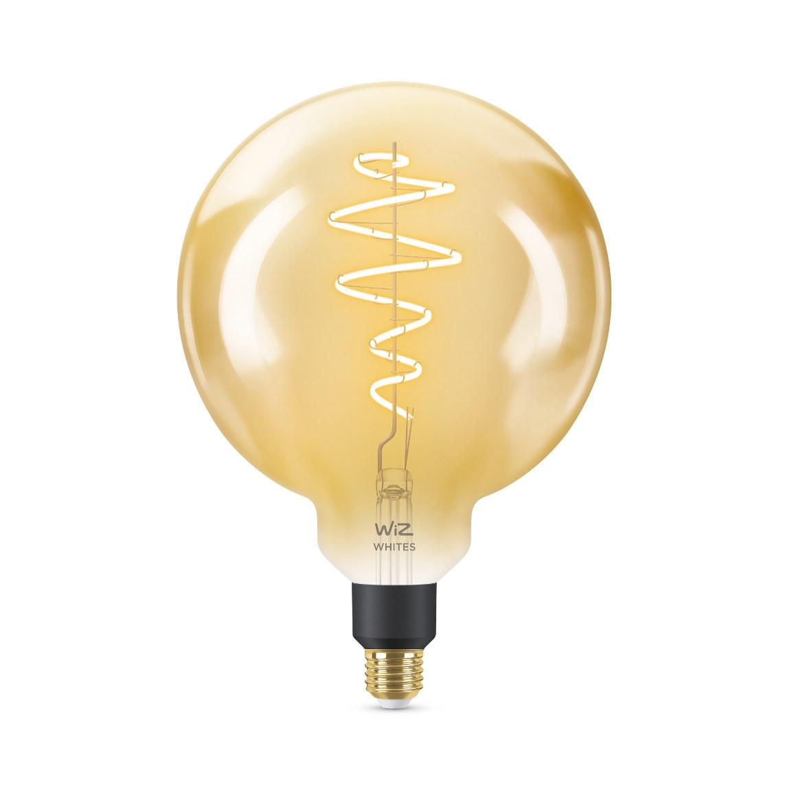 WiZ 25W E27 Globeform Filament Amber Warm- und Kaltweiß 3er-Set_einzeln