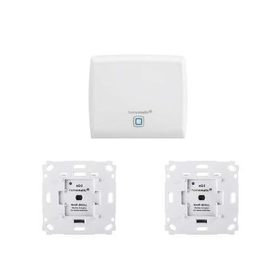 Homematic IP Access Point + Rollladenaktor für Markenschalter 2er-Set - Markisensteuerung