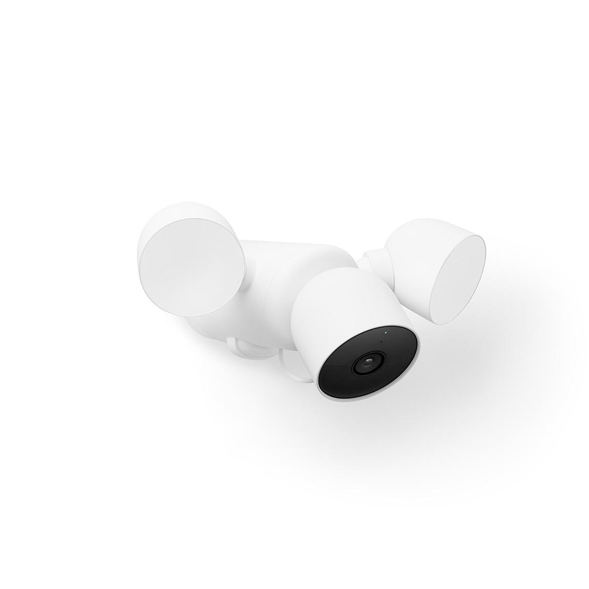 Google Nest Cam mit Flutlicht (Outdoor, mit Kabel) seitlich