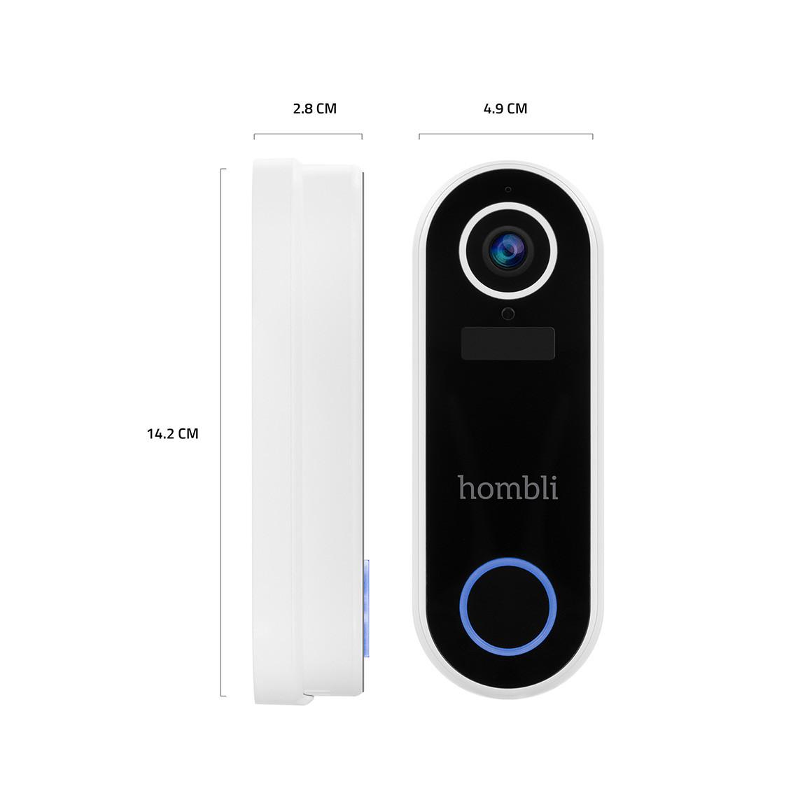 Hombli Smart Doorbell V2 - Smarte Video-Türklingel Abmessungen