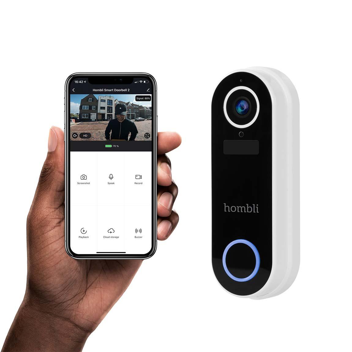 Hombli Smart Doorbell V2 - Smarte Video-Türklingel mit App