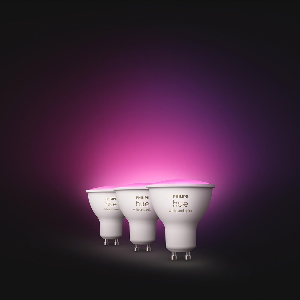 Philips Hue White & Color Ambiance GU10 Bluetooth Starter Kit mit 6 Lampen_Lampen Licht