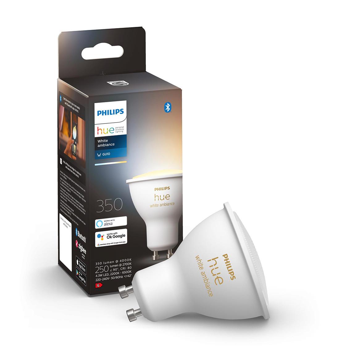 Philips Hue White Ambiance GU10 Bluetooth - LED-Spot Verpackung