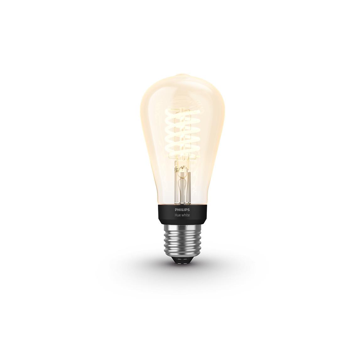 Philips Hue White Filament Edison E27 Bluetooth - Filament-Lampe - Weiß eingeschaltet