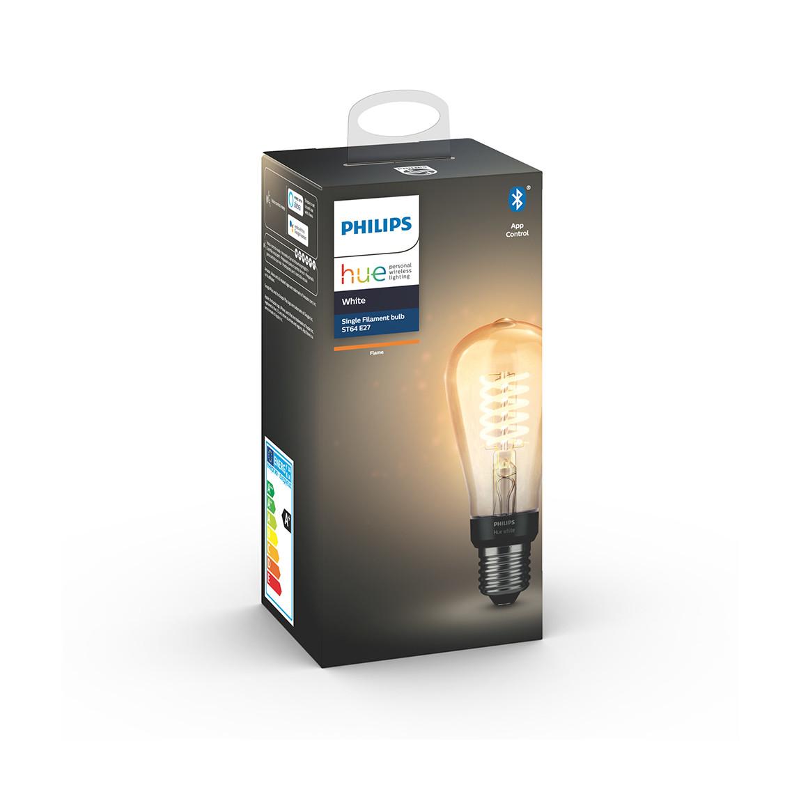 Philips Hue White Filament Edison E27 Bluetooth - Filament-Lampe - Weiß Verpackung
