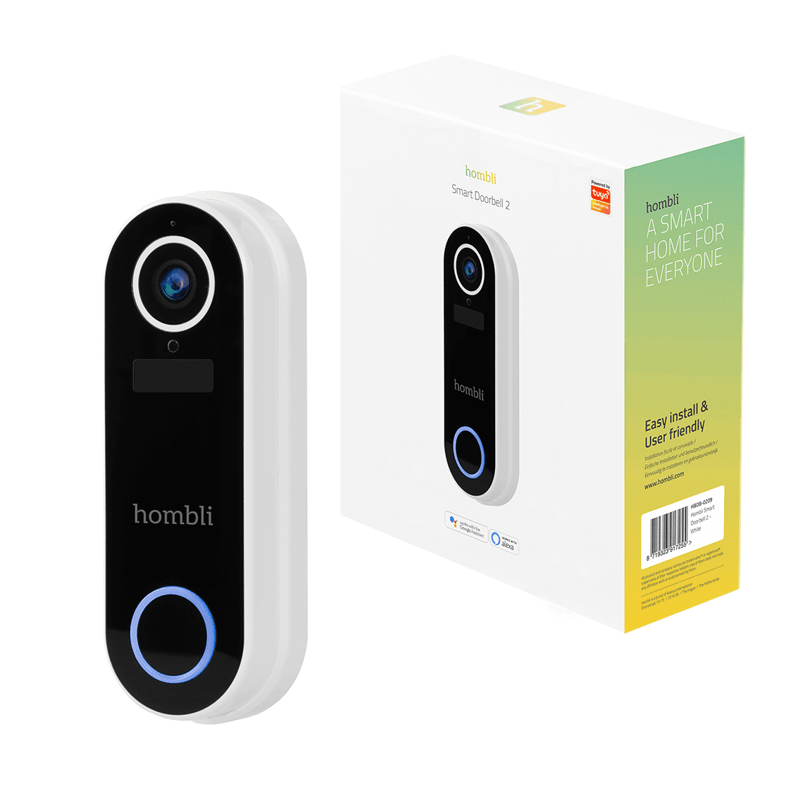 Hombli Smart Doorbell 2 - Smarte Video-Türklingel - white