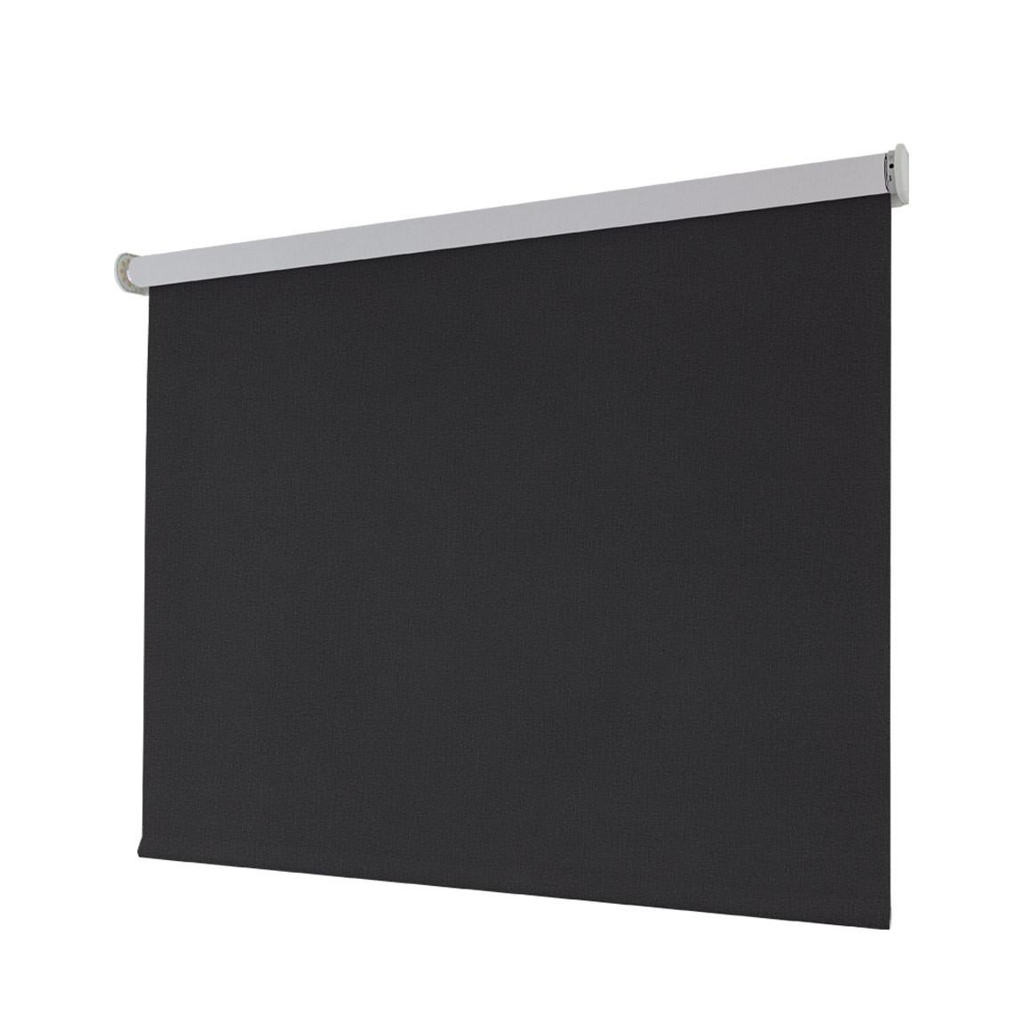 Smartes Sonnenschutz-Rollo, blickdicht - schwarz 100x230cm