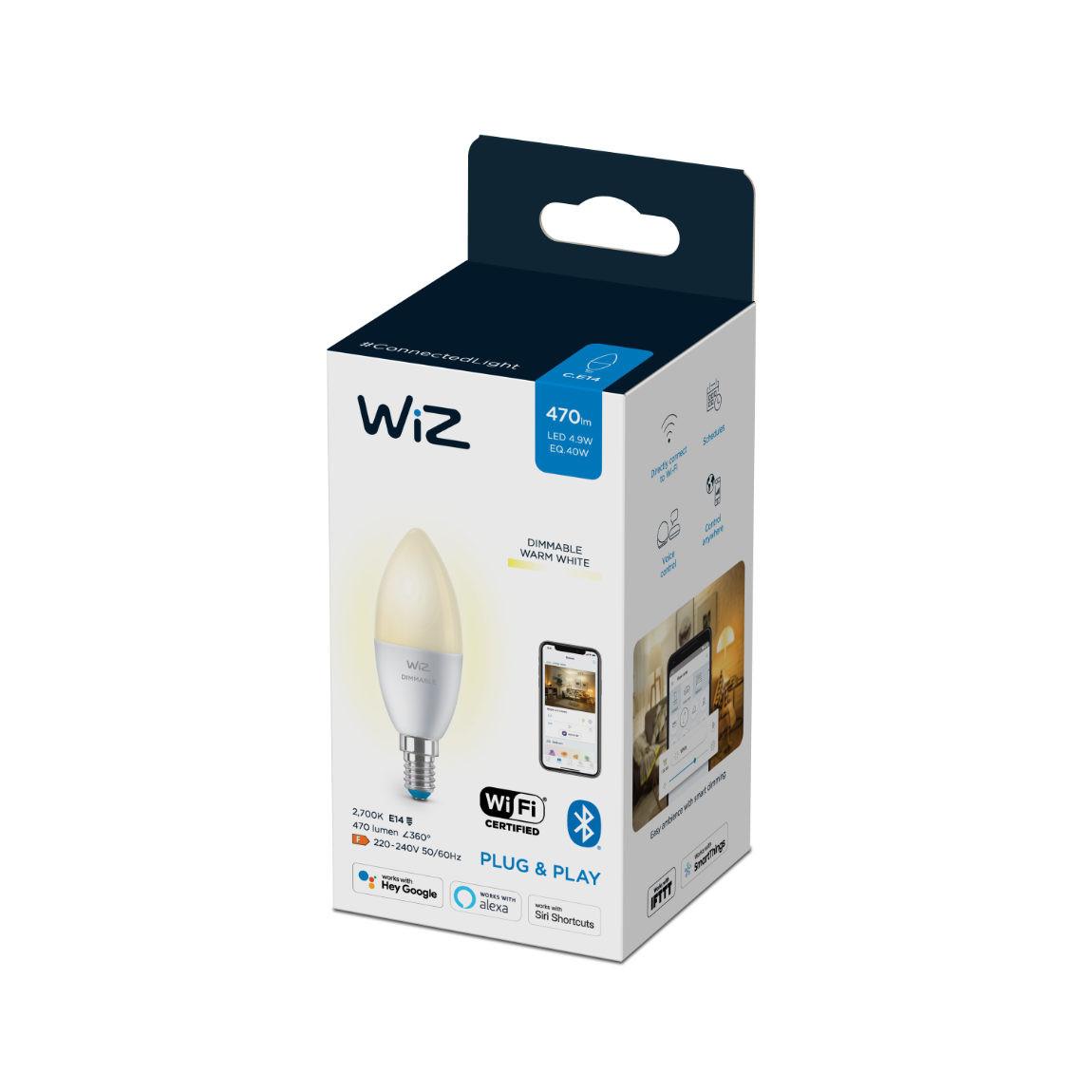 WiZ 40W E14 Kerzenform Tunable Weiß_Verpackung