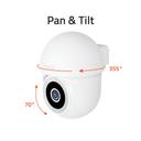 Hombli Pan & Tilt Cam 2K - Smarte Schwenk- und Neigekamera - Weiß_blickwinkel