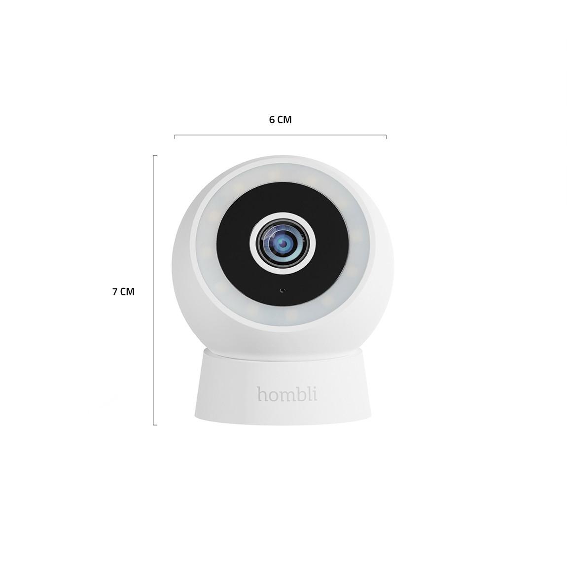 Hombli Compact Cam 2K - Smarte Outdoor-Kamera - Weiß_maße