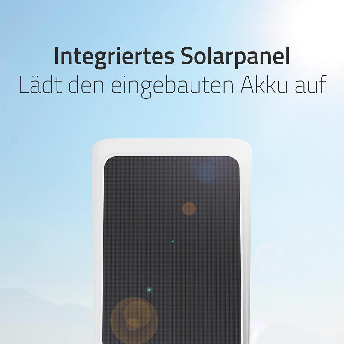 Hombli Solar Cam 2K - Smarte Solar-Kamera - Weiß_solar