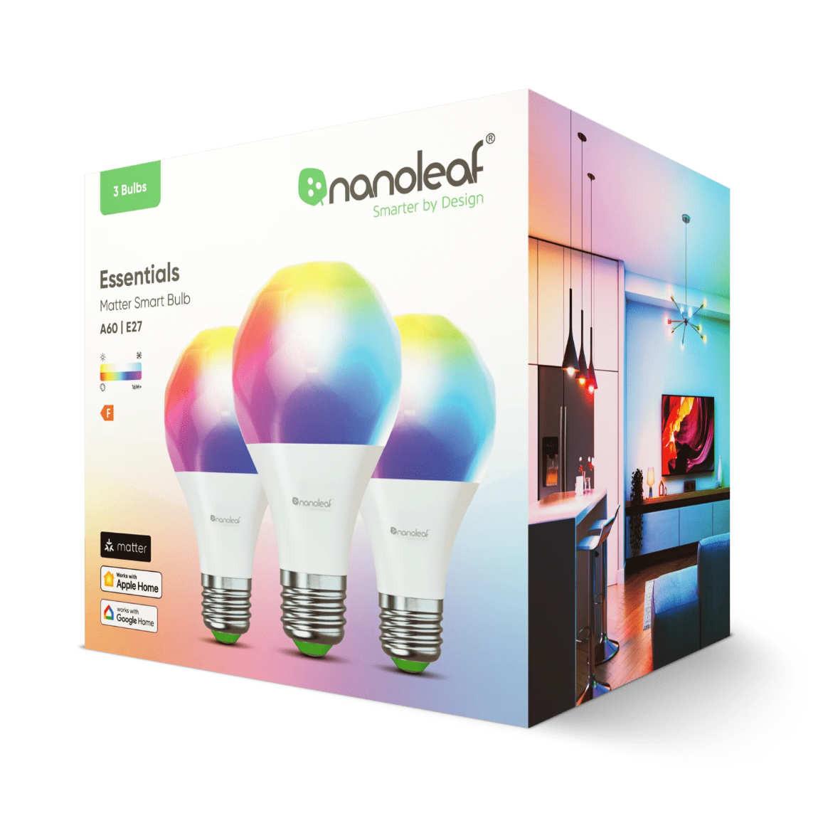 Nanoleaf Essentials Matter Smart Bulb E27 - 3er-Set