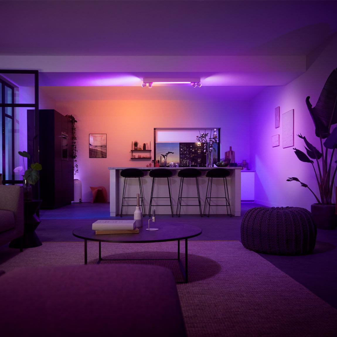 Philips Hue White and Color Ambiance Centris Spot 4flg. - weiß  buntes Licht 