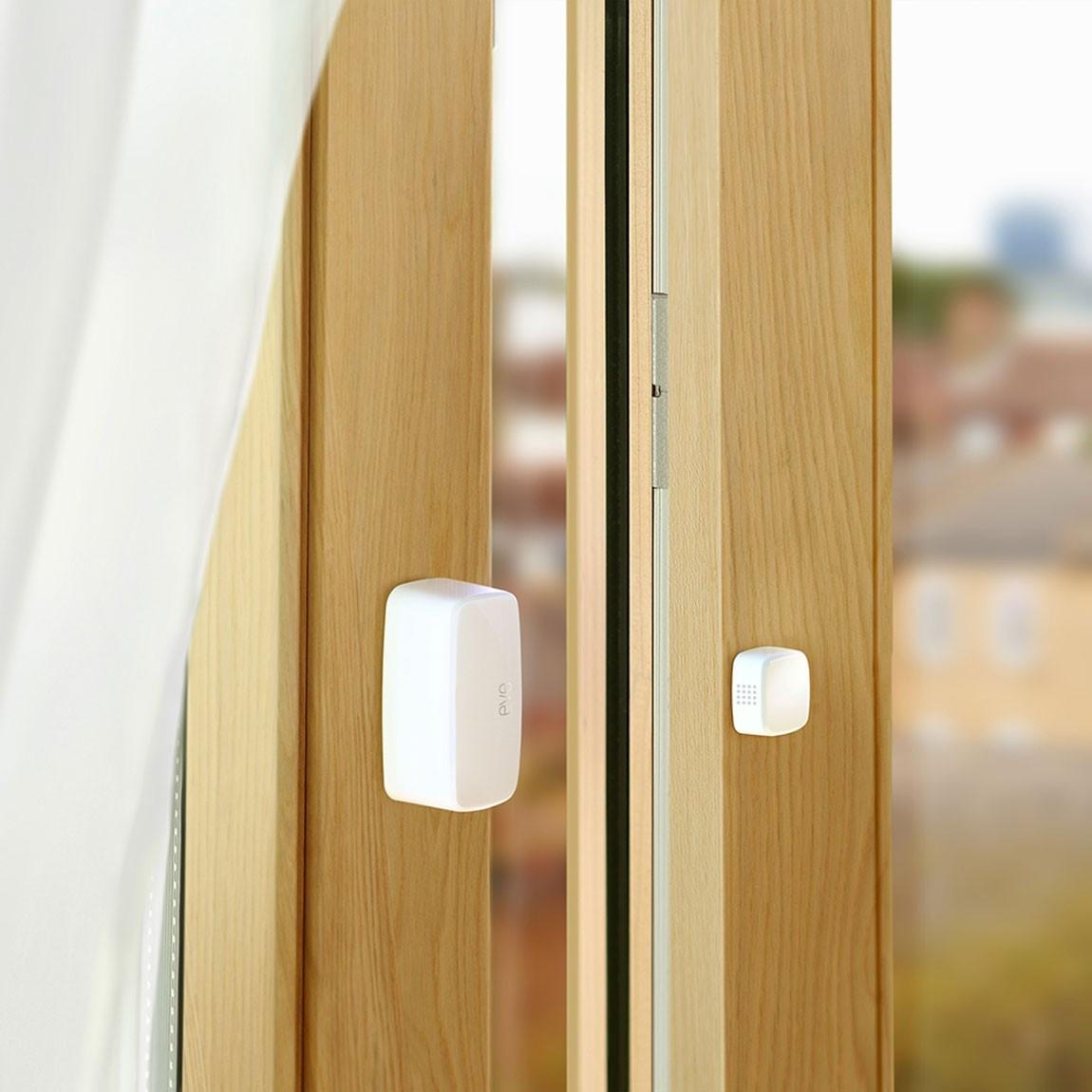 Eve Door & Window 4er-Set - kabelloser Tür-/Fensterkontaktsensor offen