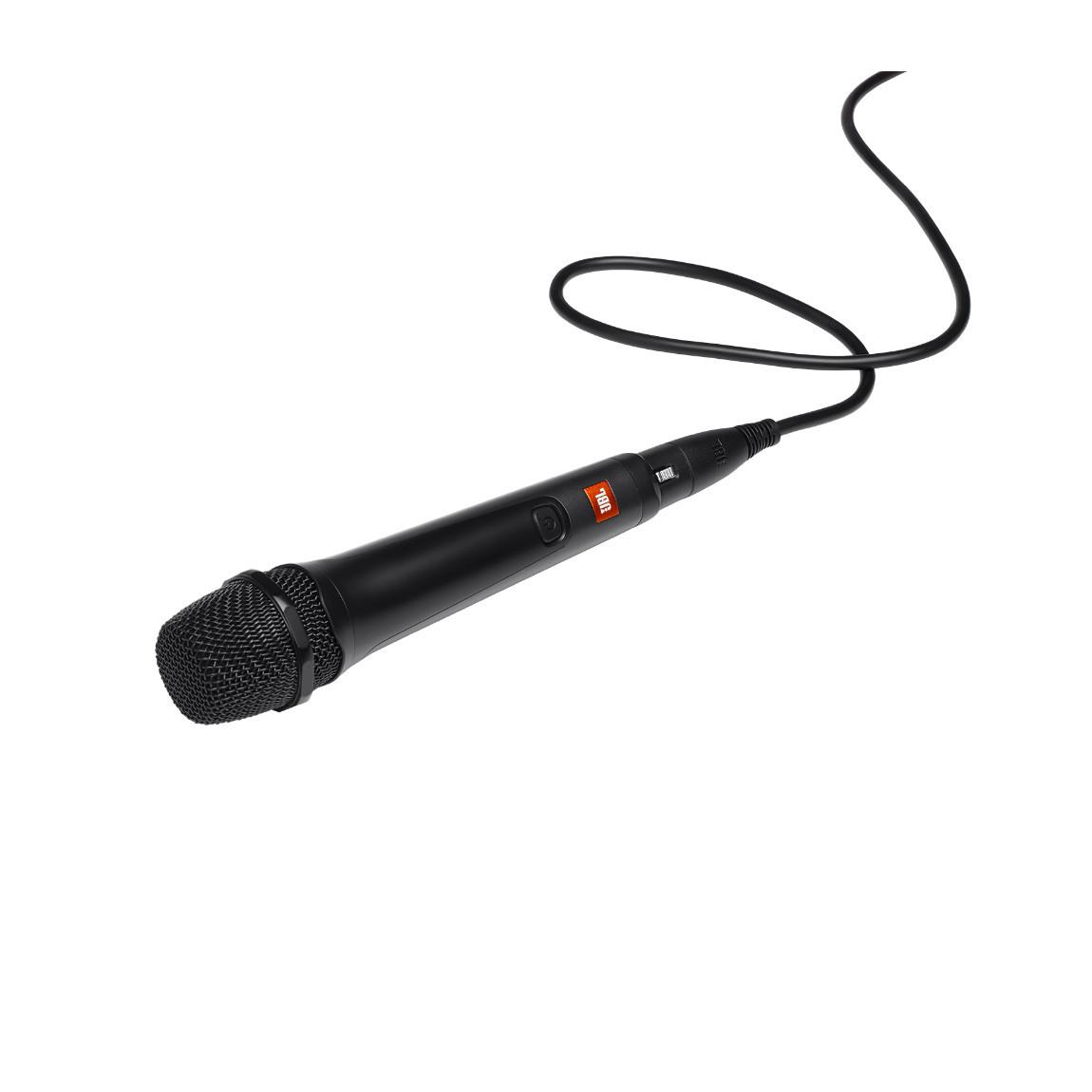 JBL Mikrofon für Partybox, 4,5m Kabel_schraeg mit Kabel