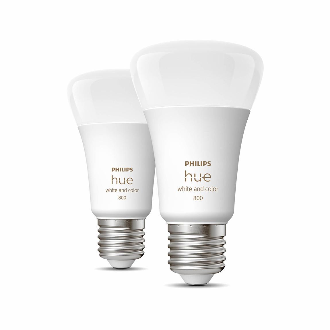 Philips Hue White and Color Ambiance E27 Bluetooth 2er-Set - LED-Lampe aus