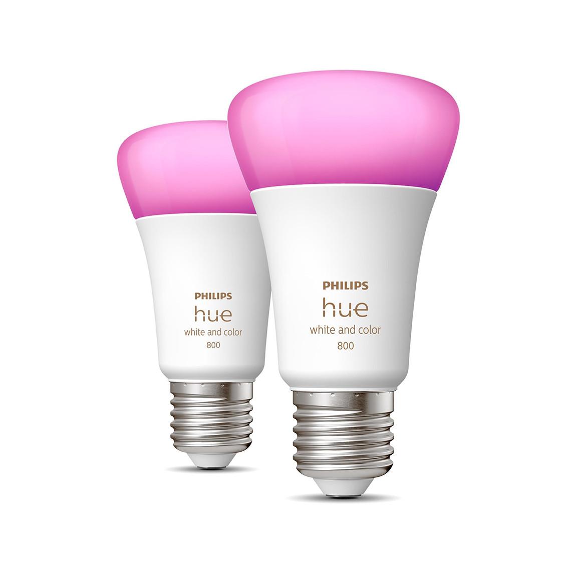 Philips Hue White and Color Ambiance E27 Bluetooth 2er-Set - LED-Lampe