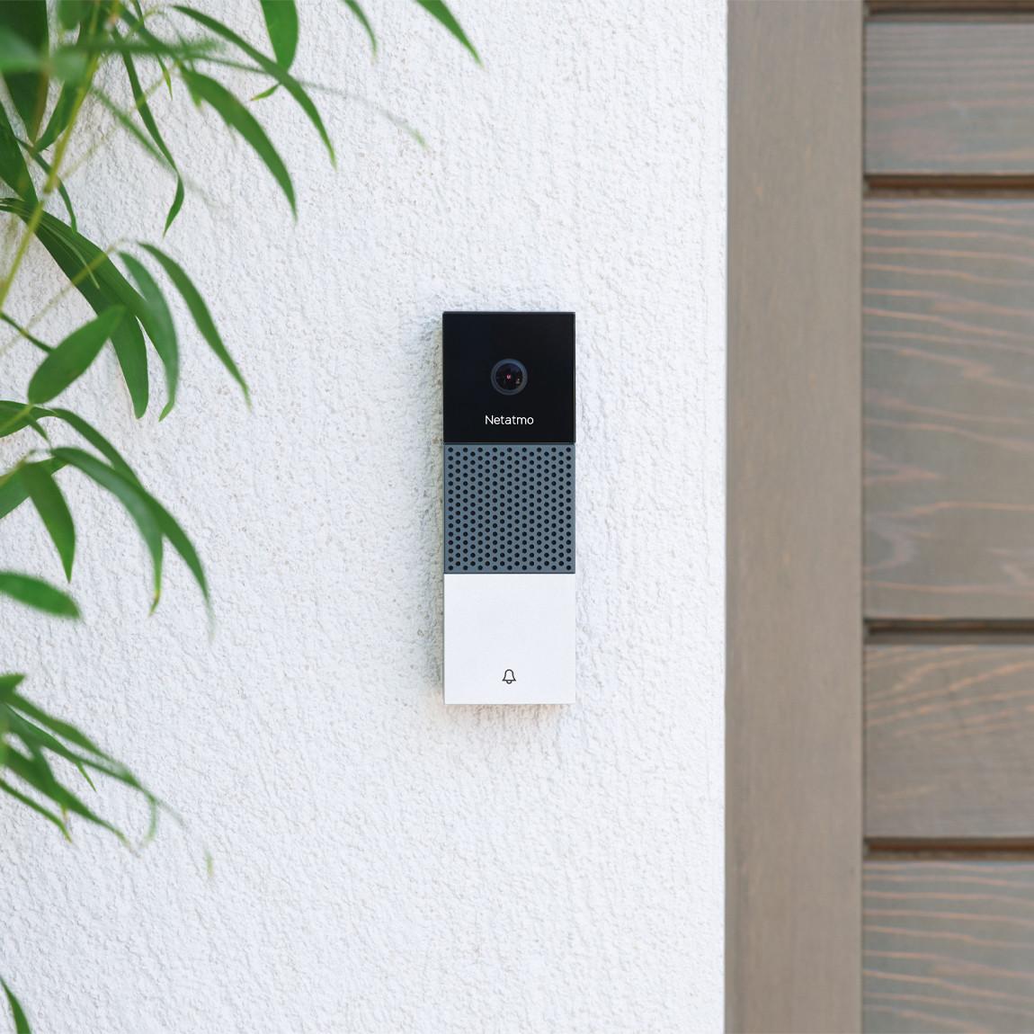 Netatmo Smart Doorlock + Smart Key 3er-Set + Video-Türklingel + Außenkamera